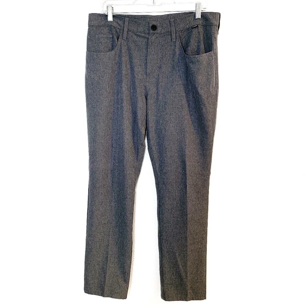 Travis Mathew Pants Mens 34 X 29 Gray Performance Golf Lightweight Straight Leg